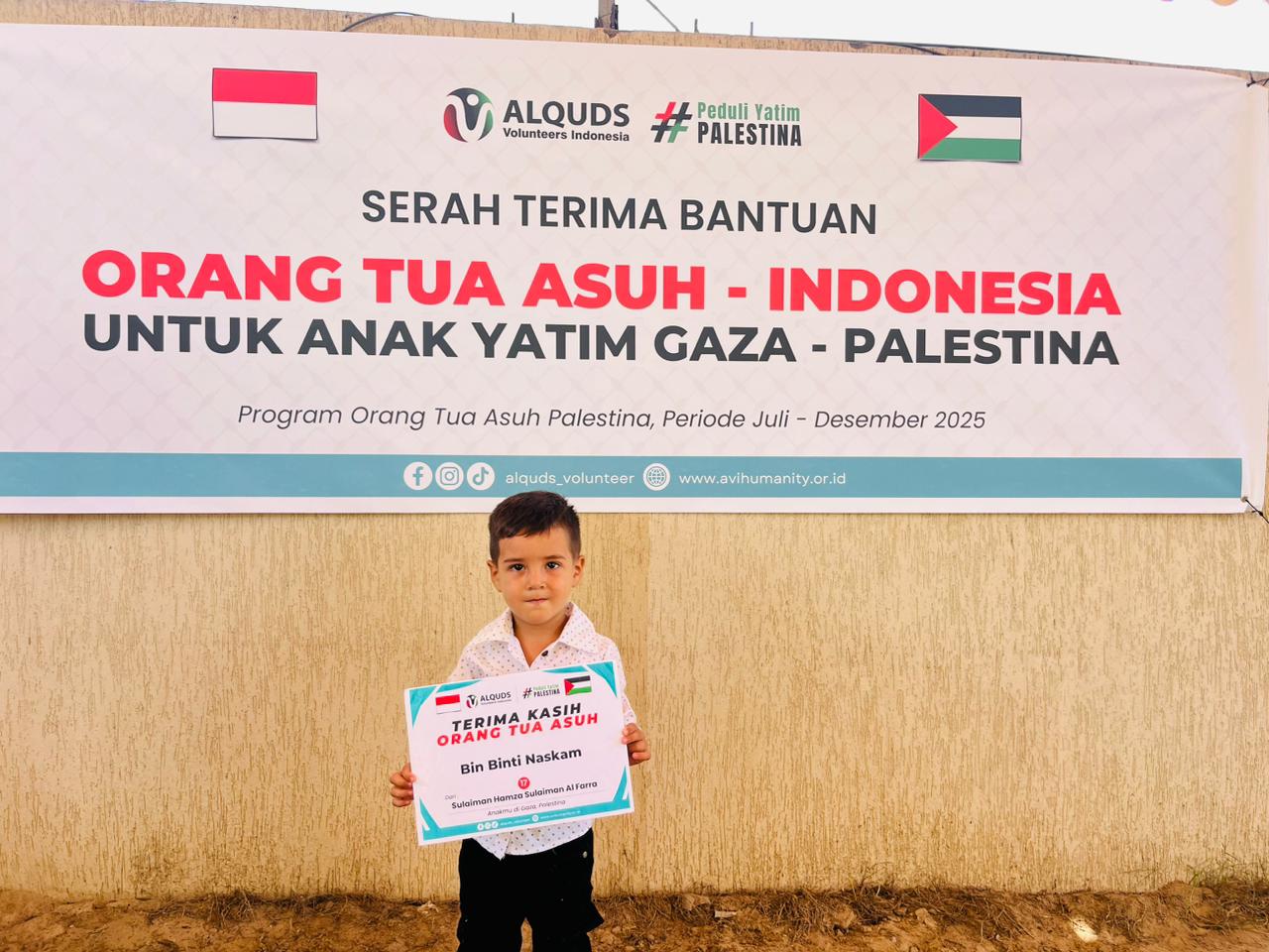 Anak yatim Palestina dalam kegiatan belajar