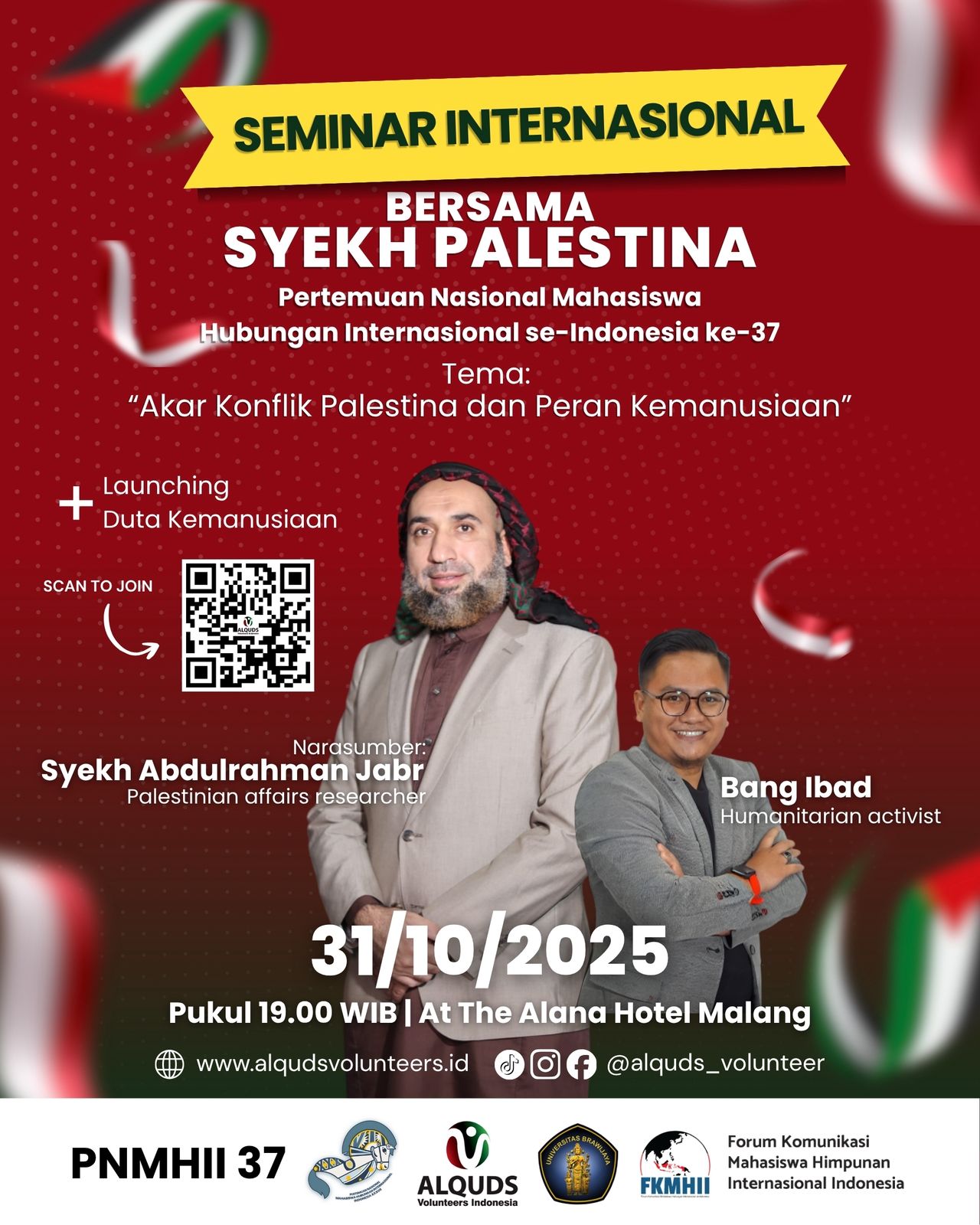 Seminar Internasional Bersama Syekh Palestina Bahas Akar Konflik dan Kemanusiaan