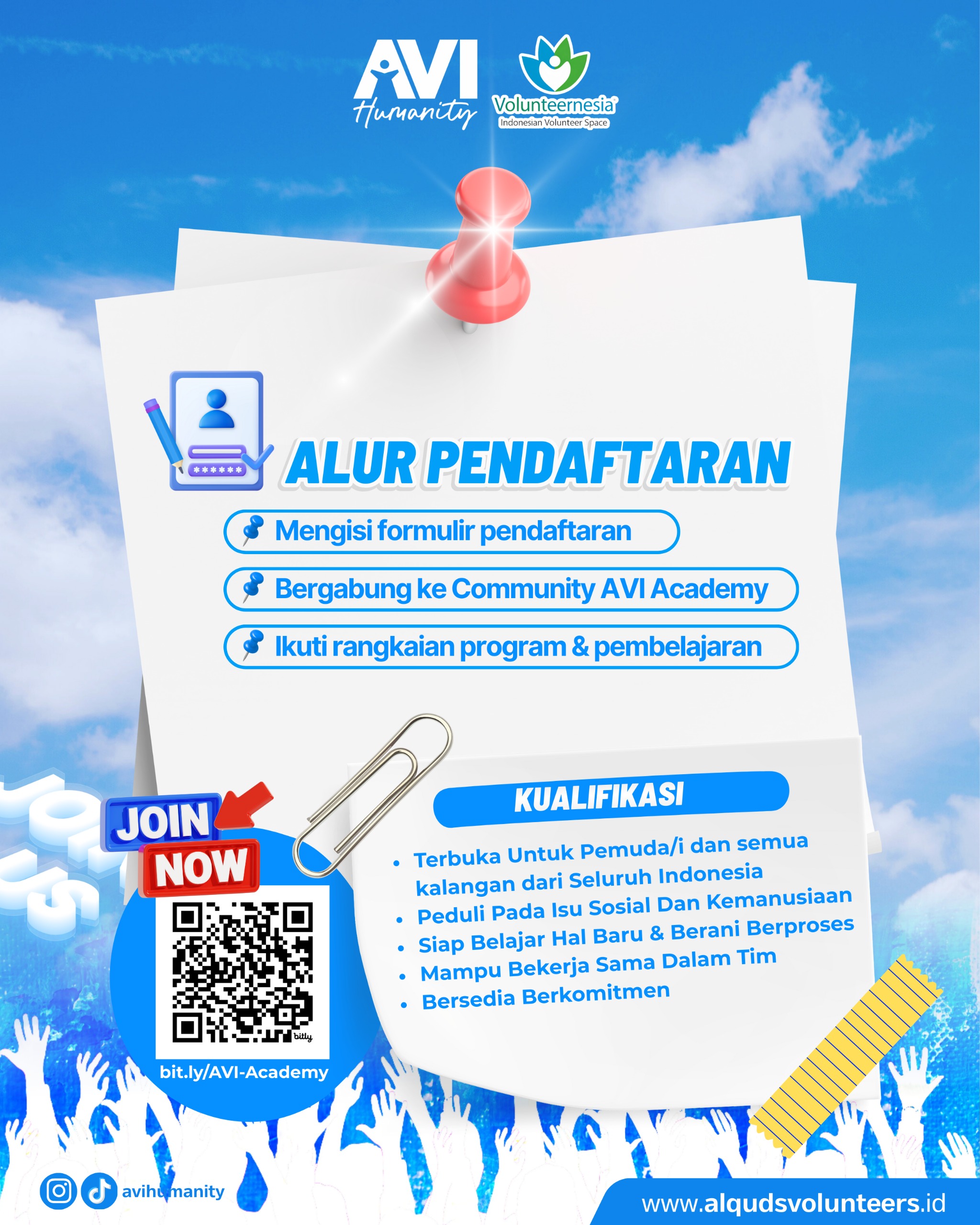 Gabung AVI Academy Yuk! Ruang Tumbuh Relawan dengan Keterampilan Relevan Zaman