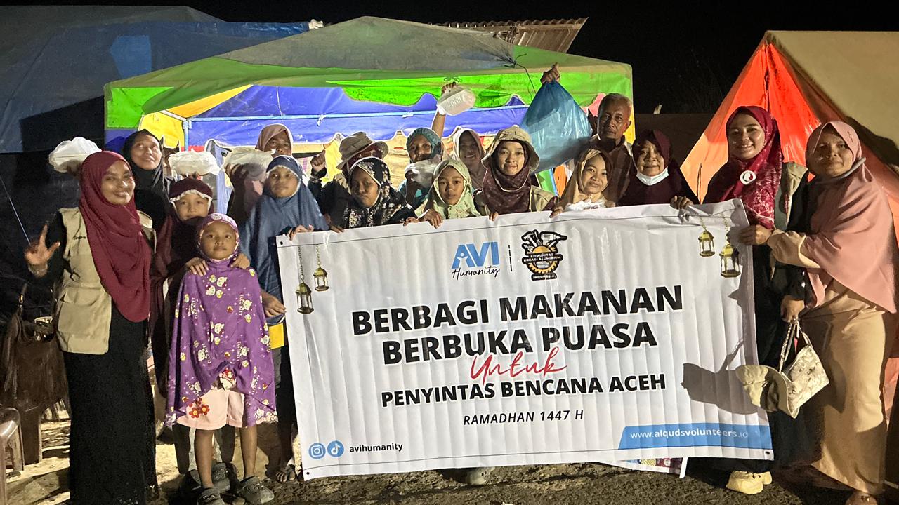 AVI Salurkan Bantuan Buka Puasa bagi Penyintas Bencana di Aceh Tamiang