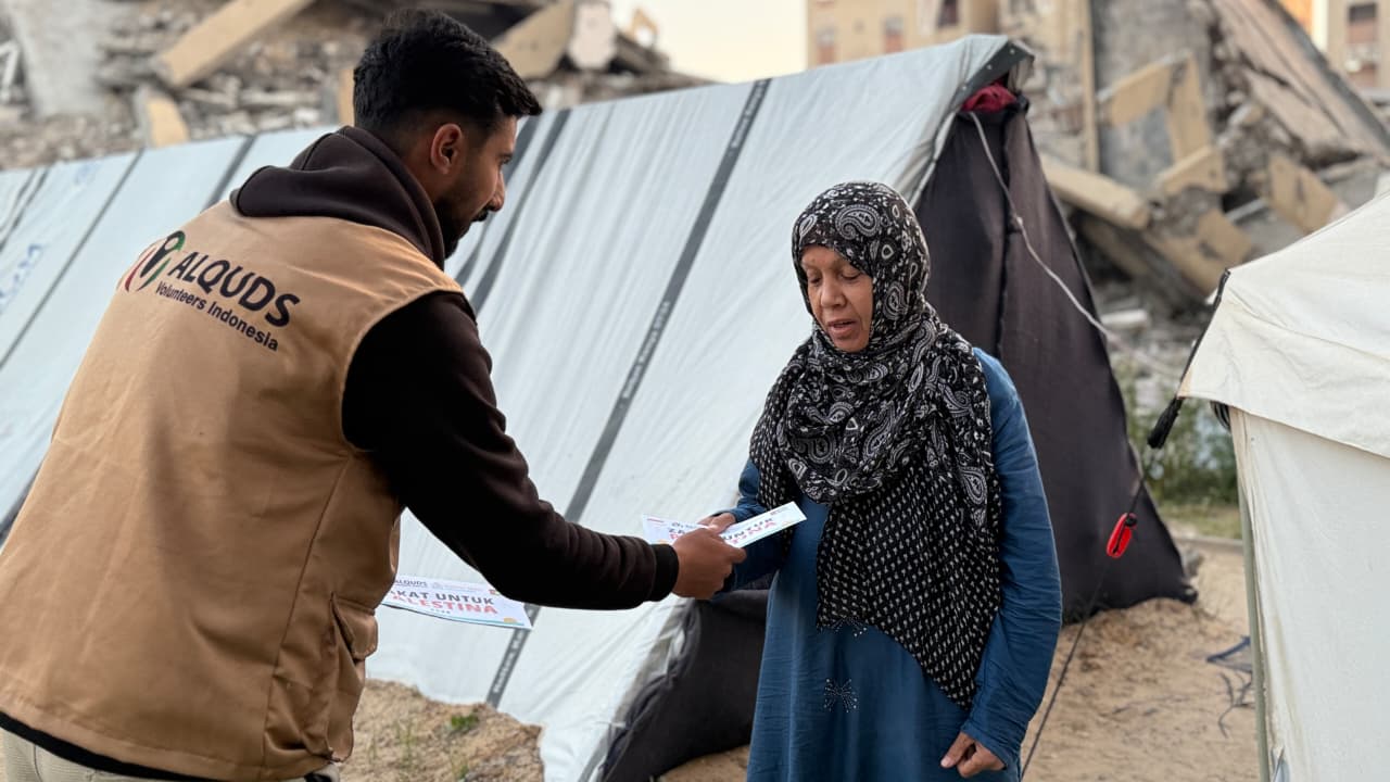 AVI Salurkan Zakat Donatur kepada Warga Gaza Jelang Idul Fitri