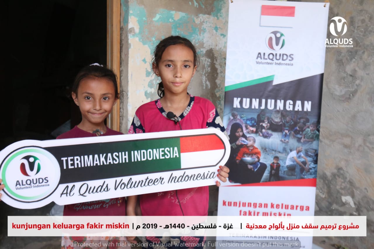 AVI Saksikan Rumah Tak Layak Huni, Salurkan Bantuan untuk Dua Keluarga Palestina