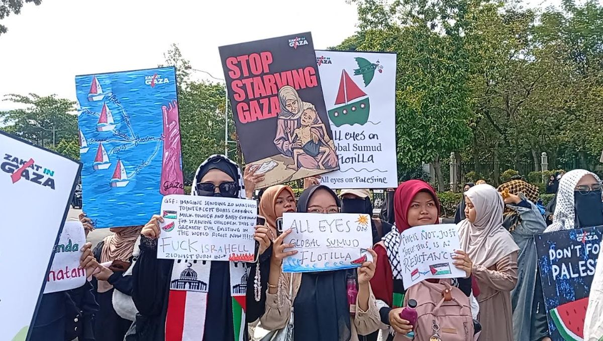Aksi Damai Koalisi Rakyat Indonesia Desak Akhiri Genosida Palestina